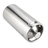 4L Mini Stainless Steel Beer Barrel with Spiral Cover Lid Practical Home Hotel Supplies