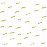 Vinyl Wall Sticker Fox Shaped Decal for Nursery Dormitory Bedroom Home Decoration(Gold) In Australia - Darrahopens