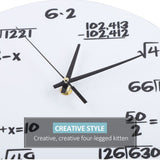 Wall Clock 3D Decoration Clock Mathematical formula for Kids Room Nursery Home Decor In Australia - Darrahopens