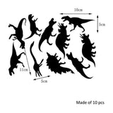 Dinosaur Novel Wall Stickers Bedroom Living Room Backdrop Wall Decoration(Silver) In Australia - Darrahopens