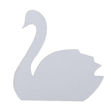 Acrylic Mirror Swan Wall Decal Sticker Art DIY for Home Nursery Room Decoration(Silver)