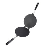 Household Kitchen Gas NOn Stick Egg Roll Waffle Cone Maker Pan Mold Press Plate Baking Tool