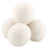 6Pcs 6cm Natural Wool Balls Water Absorption Eliminates Static Laundry Replacement