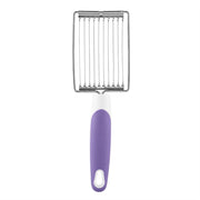Stainless Steel Luncheon Meat Cutter Ham Fruit Tomato Kitchen Soft Food Cutting Tool (Purple)