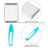 Stainless Steel Luncheon Meat Cutter Ham Fruit Tomato Kitchen Soft Food Cutting Tool (Blue) In Australia - Darrahopens