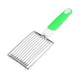 Stainless Steel Luncheon Meat Cutter Ham Fruit Tomato Kitchen Soft Food Cutting Tool (Green)