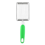 Stainless Steel Luncheon Meat Cutter Ham Fruit Tomato Kitchen Soft Food Cutting Tool (Green)