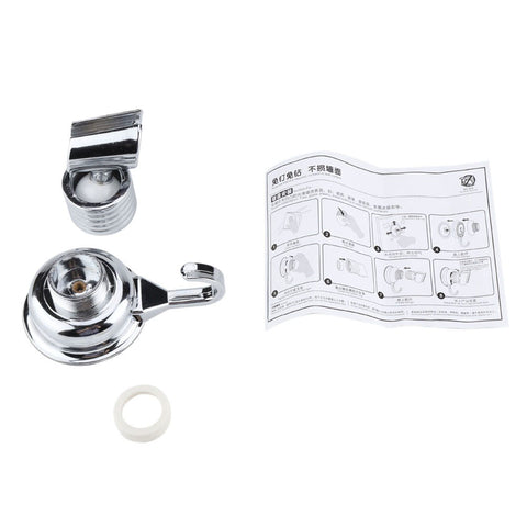 Strong Suction Cup Adjustable Shower Head Holder with Towel Hook Bathroom Wall Mount Bracket In Australia - Darrahopens