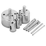 10Pcs/Set Diamond Coated Core Drill Bit 3~50mm Hole Saw for Tile Ceramic Glass Porcelain Marble In Australia - Darrahopens