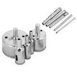 10Pcs/Set Diamond Coated Core Drill Bit 3~50mm Hole Saw for Tile Ceramic Glass Porcelain Marble In Australia - Darrahopens