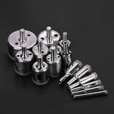 15Pcs/Set Diamond Coated Core Drill Bit 6~50mm Hole Saw for Tile Ceramic Glass Porcelain Marble