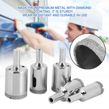 15Pcs/Set Diamond Coated Core Drill Bit 6~50mm Hole Saw for Tile Ceramic Glass Porcelain Marble