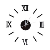 Frameless DIY Wall Clock 3D Mirror Wall Clock Mute Wall Stickers for Living Room Bedroom Home In Australia - Darrahopens
