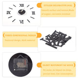 Frameless DIY Wall Clock 3D Mirror Wall Clock Mute Wall Stickers for Living Room Bedroom Home In Australia - Darrahopens