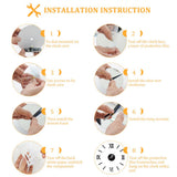 Frameless DIY Wall Clock 3D Mirror Wall Clock Mute Wall Stickers for Living Room Bedroom Home In Australia - Darrahopens