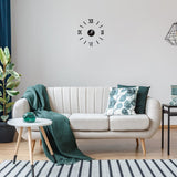 Frameless DIY Wall Clock 3D Mirror Wall Clock Mute Wall Stickers for Living Room Bedroom Home