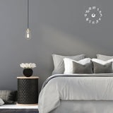 Muto Frameless Grande Orologio a Muro 3D Specchio Adesivo Wall Sticker Home Decoration