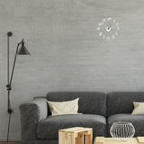 Muto Frameless Grande Orologio a Muro 3D Specchio Adesivo Wall Sticker Home Decoration