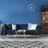 Muto Frameless Grande Orologio a Muro 3D Specchio Adesivo Wall Sticker Home Decoration