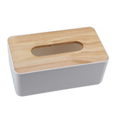 Removable Pine Cover PP Tissue Box Holder Organizer for Home Car Office (Rectangle) In Australia - Darrahopens