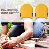 1 Pair of EVA Knee Pads Kneelet Protective Gear for Construction Gardening Flooring (Yellow)