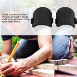 1 Pair of EVA Knee Pads Kneelet Protective Gear for Construction Gardening Flooring (Black)