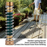 Garden Faucet Extension Hose Connector Spring Coil Kink Protector Irrigation Fitting Accessory In Australia - Darrahopens