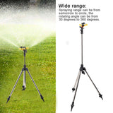 Stainless Steel Tripod Water Irrigation Tool Sprinkler Auto System Garden Lawn Supplies