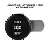 3 Digit Code Combination Cam Cabinet Zinc Alloy Password Security Coded Lock L 24 In Australia - Darrahopens