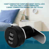 3 Digit Code Combination Cam Cabinet Zinc Alloy Password Security Coded Lock L 24