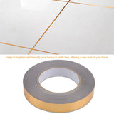 PET Room Floor Crevice Line Sticker Self Adhesive Ground Corner Tile Decor (2cm*50m Gold)