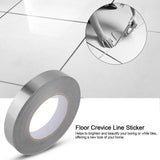 PET Room Floor Crevice Line Sticker Self Adhesive Ground Corner Tile Decor(2cm*50m Silver) In Australia - Darrahopens