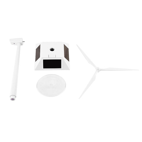 Solar Powered Wind Mill Model Desktop Decor Craft Kids Children Education Learning Toy