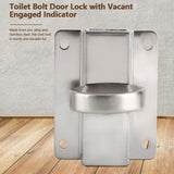 Bathroom Toilet Privacy Bolt Door Lock with Vacant Engaged Indicator and Screw Fittings In Australia - Darrahopens