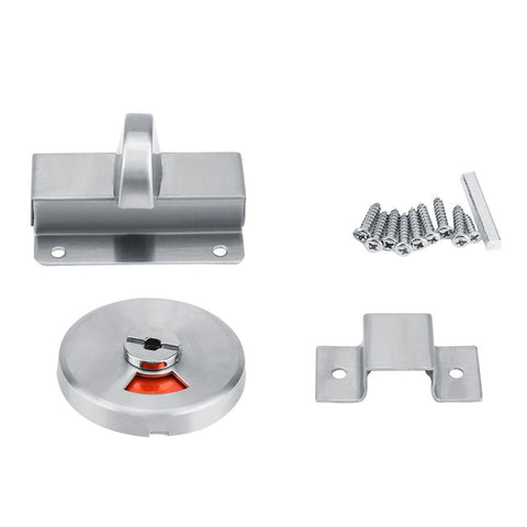 Bathroom Restroom Toilet Privacy Bolt Door Lock with Vacant Engaged Indicator and Screw Fitting In Australia - Darrahopens