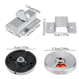 Bathroom Restroom Toilet Privacy Bolt Door Lock with Vacant Engaged Indicator and Screw Fitting