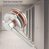 Bathroom Toilet Privacy Door Rotating Bolt Lock Hardware with Vacant Engaged Indicator In Australia - Darrahopens