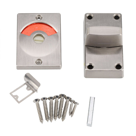 Door Bolt Lock with Vacant Engaged Privacy Indicator & Screws Bathroom Restroom Toilet Hardware In Australia - Darrahopens