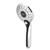 Digital Display Handheld Shower Head with 3-color Temperature Control LED Light 3 Spraying Mode