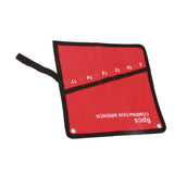 Multi Pocket Roll Up Tools Storage Bag Spanner Plier Wrench Holder Canvas Organizer (6 Pockets)