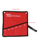 Multi Pocket Roll Up Tools Storage Bag Spanner Plier Wrench Holder Canvas Organizer (6 Pockets)