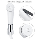 Portable ABS Plastic Hand Held Bidet Sprayer Bathroom Shower Spray Head Set with Hose Holder