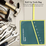 Multi Pocket Canvas Roll Up Tools Storage Bag Spanner Plier Wrench Holder Organizer (8 Pockets) In Australia - Darrahopens