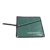 Multi Pocket Canvas Roll Up Tools Storage Bag Spanner Plier Wrench Holder Organizer(10 Pockets)
