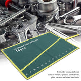 Multi Pocket Canvas Roll Up Tools Storage Bag Spanner Plier Wrench Holder Organizer(14 Pockets)