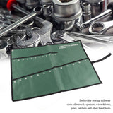 Multi Pocket Canvas Roll Up Tools Storage Bag Spanner Plier Wrench Holder Organizer(25 Pockets)