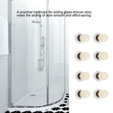 8pcs Brass ABS Sliding Glass Shower Door Rollers Runners Pulleys Bathroom Doors Hardware (25mm)