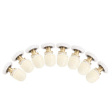 8pcs Brass ABS Sliding Glass Shower Door Rollers Runners Pulleys Bathroom Doors Hardware (25mm)