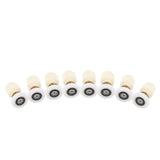 8pcs Brass ABS Sliding Glass Shower Door Rollers Runners Pulleys Bathroom Doors Hardware (27mm)