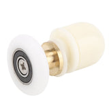 8pcs Brass ABS Sliding Glass Shower Door Rollers Runners Pulleys Bathroom Doors Hardware (27mm)